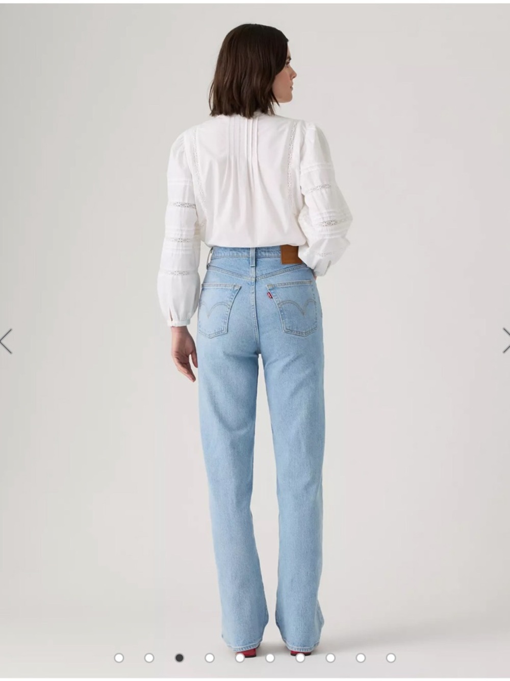 Levis Ribcage Straight High-Rise Light Wash Blue - Size 27 - Picture 2 of 11